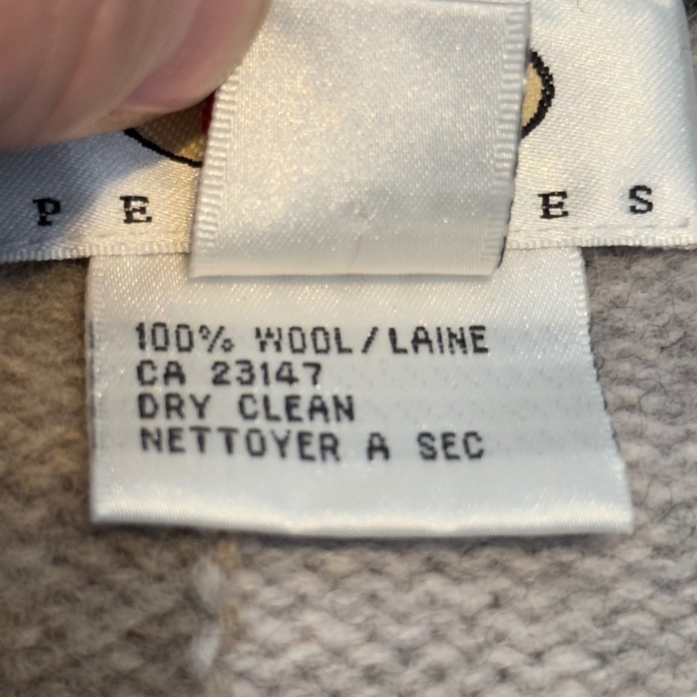 Talbots Petites 100% Wool Full Zip Patchwork Card… - image 5